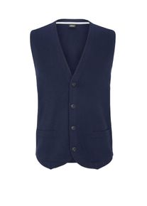 s.Oliver BLACK LABEL, Herren Weste aus Feinstrick, Ultramarinblau