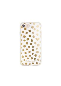 Eulenschnitt, Damen Handy Case 'Iphone 6 Case', Gold / Wei&szlig;