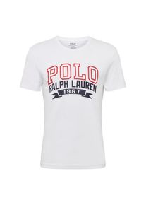 Polo Ralph Lauren, Herren Shirt 'SSCNCMSLM M1-SHORT SLEEVE-T-SHIRT', Rot / Weiß