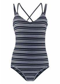 Superdry, Damen Body 'Strappy Body Suit', Navy / Weiß