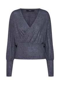 V&eacute;ro Moda VERO MODA, Damen Sweatshirt 'VMMAI ROYANNA LS WRAP BLOUSE', Dunkelgrau
