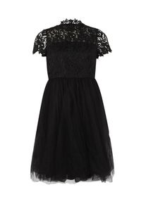 Chi Chi London Chi Chi Curve, Damen Cocktail-Kleid in floraler Spitzenoptik, Schwarz
