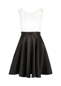 Closet London, Damen Cocktailkleid, Schwarz / Weiß