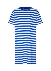 Polo Ralph Lauren, Damen Kleid 'SS TSHRT DRS-SHORT SLEEVE-CASUAL DRESS', Blau / Weiß