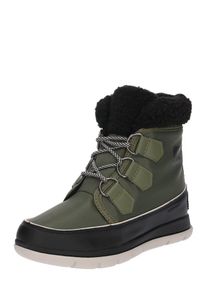 Sorel, Damen Snowboots 'Explorer Carnival', Oliv / Schwarz