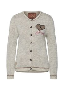 Marjo, Damen Strickjacke 'Karla', Beige / Braun