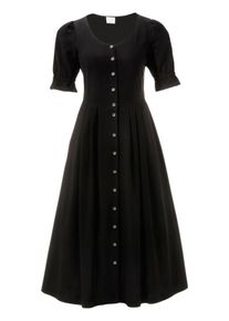 Bernd Naber, Damen Trachtenkleid mit luftigen Puff&auml;rmeln, Schwarz