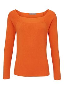 Heine, Damen Pullover, Dunkelorange