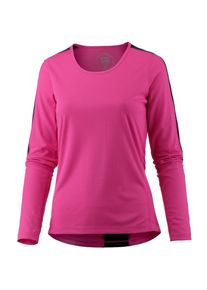 asics, Damen Laufshirt, Dunkelpink / Schwarz