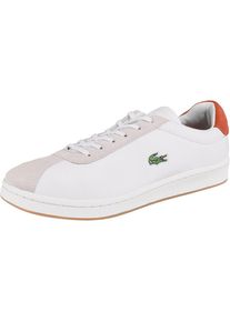 Lacoste, Herren Sneaker 'Masters', Camel / Dunkelorange / Wei&szlig;