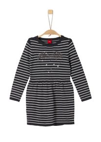 s.Oliver Junior, Mädchen Kleid, Schwarz / Weiß