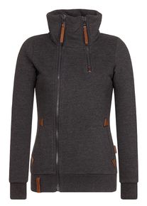 Naketano, Damen Sweatjacke 'Hamza Bau ma', Anthrazit