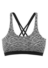 Venice Beach, Damen Bustier-Top, Schwarzmeliert
