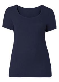 sheego Basic, Damen T-Shirt, Marine