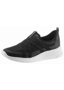 Rieker, Damen Slipper 'Sporty', Schwarz