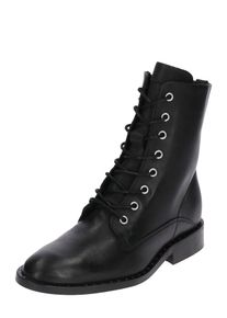 PS Poelman, Damen Schn&uuml;rstiefelette, Schwarz
