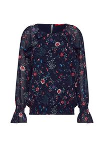 s.Oliver RED LABEL, Damen Bluse, Navy / Mischfarben