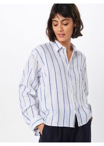 Polo Ralph Lauren, Damen Bluse 'LS WD CRP', Himmelblau / Weiß