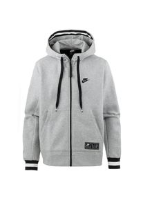 Nike Sportswear, Herren Sweatjacke 'Nike Air', Graumeliert / Schwarz / Wei&szlig;