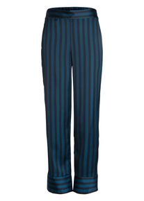 Pieces, Damen Hose, Blau / Schwarz
