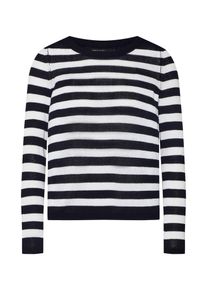 Only, Damen Pullover, Schwarz / Wei&szlig;