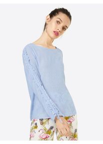 Vila, Damen Bluse 'VIMULINA 3/4 TOP', Blau