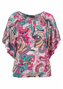 Melrose, Damen Shirt Paisley, T&uuml;rkis / Gelb / Pink / Rosa