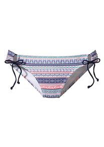 s.Oliver RED LABEL, Damen Bikinihose, Marine / Türkis / Hellrot / Weiß