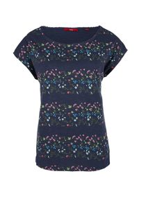 s.Oliver RED LABEL, Damen Shirt, Navy / Mischfarben