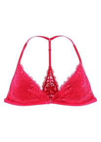 Lascana, Damen Triangel-Bralette-BH, Neonpink