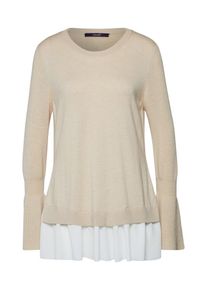 Laurèl LAUREL, Damen Pullover '21024', Beige / Weiß