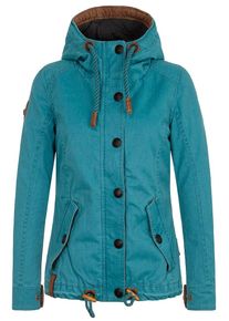 Naketano, Damen Jacke 'Pimmelohrfeige', Türkis / Braun