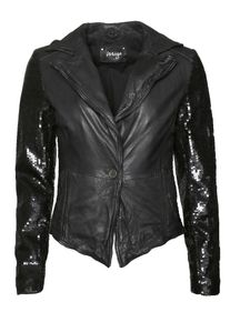 Maze, Damen Lederjacke 'Taos', Schwarz