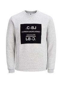 Jack & Jones JACK & JONES, Herren Sweatshirt, Hellgrau / Schwarz