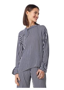 Hugo, Damen Bluse 'Cilena', Navy / Weiß