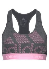 adidas Performance, Damen Sport-BH 'Don't Rest Alphaskin Sport LG', Graumeliert / Pink