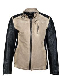 Maze, Herren Jacke 'Horsham', Hellbeige / Schwarz