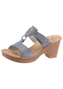 Rieker, Damen Pantolette, Taubenblau