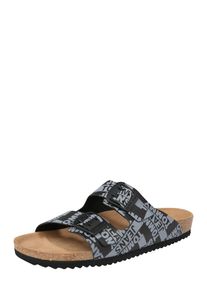 Tommy Jeans, Damen Slipper 'JOAN', Hellgrau / Schwarz
