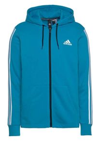 adidas Performance, Herren Sweatjacke 'MH 3', Neonblau / Wei&szlig;