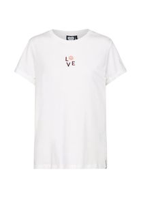Catwalk Junkie, Damen T-Shirt 'LOVE RULES', Wei&szlig;