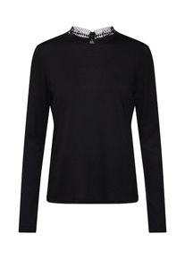 Véro Moda VERO MODA, Damen Shirt 'VMPINA LS HIGH NECK TOP', Schwarz