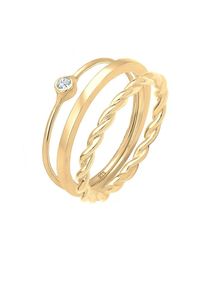 Elli, Damen Ring Set, Gold