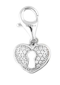 Esprit, Damen Charm 'Heartlock ESCH91502A000', Silber