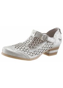 Mustang, Damen Shoes T-Strap Pumps, Silbergrau