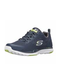Skechers, Herren Schn&uuml;rschuhe, Dunkelblau / Kiwi