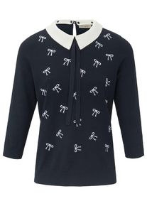 Uta Raasch, Damen Pullover mit 3/4-Arm, Nachtblau