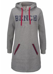Bench, Damen Sweatkleid, Dunkelblau / Graumeliert / Feuerrot