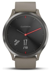 Garmin, Herren Smartwatch 'Vivomove HR Sport 010-01850-03', Taupe / Anthrazit / Rot