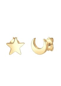 Elli, Damen Ohrringe 'Astro', Gold